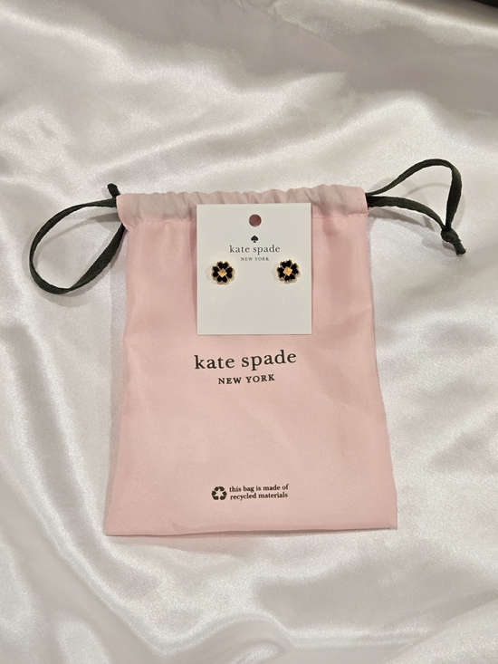 kate spade Jewelry - kate spade NWT Black and Gold Flower Stud Earrings